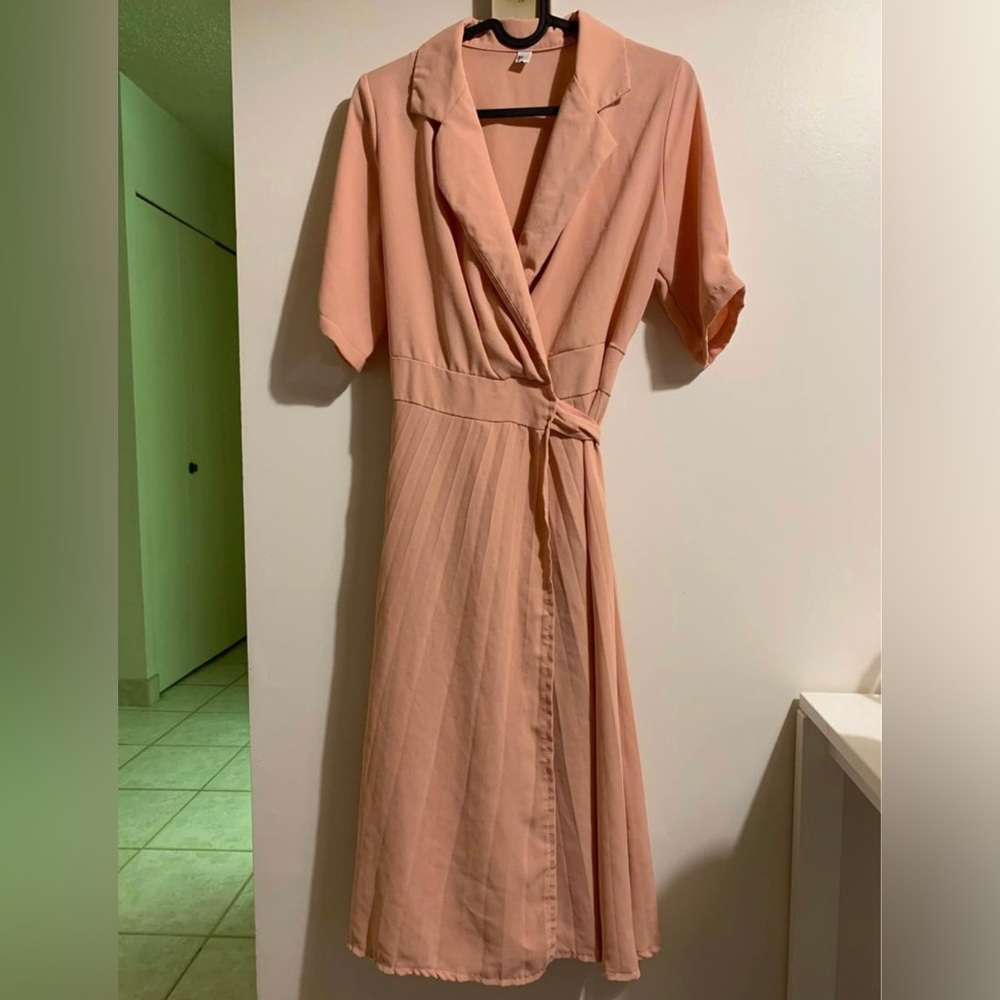 blush pink dress